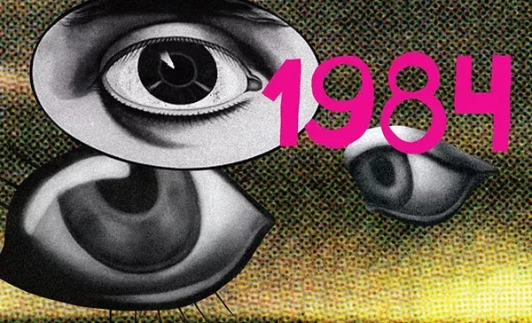 Recorte da Capa do Livro 1984 de George Orwell