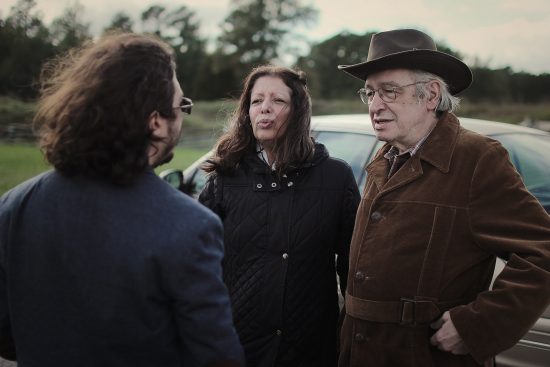 Josias Teófilo (de costas), Roxane Carvalho e Olavo de Carvalho. (Foto: Divulgação)