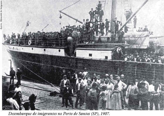 Navio de imigrantes (Foto: Reprodução / Wikipedia)