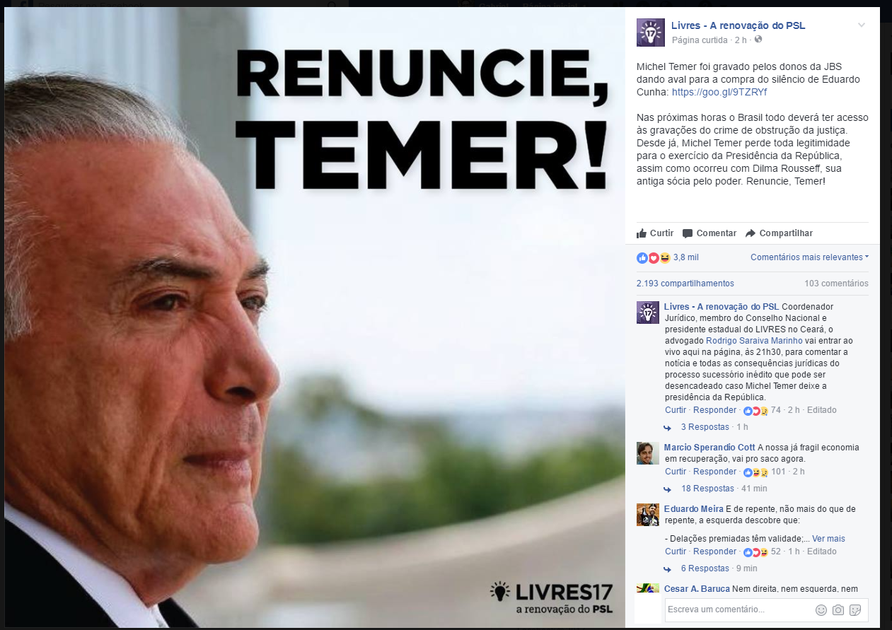 Foto: Reprodução / Facebook