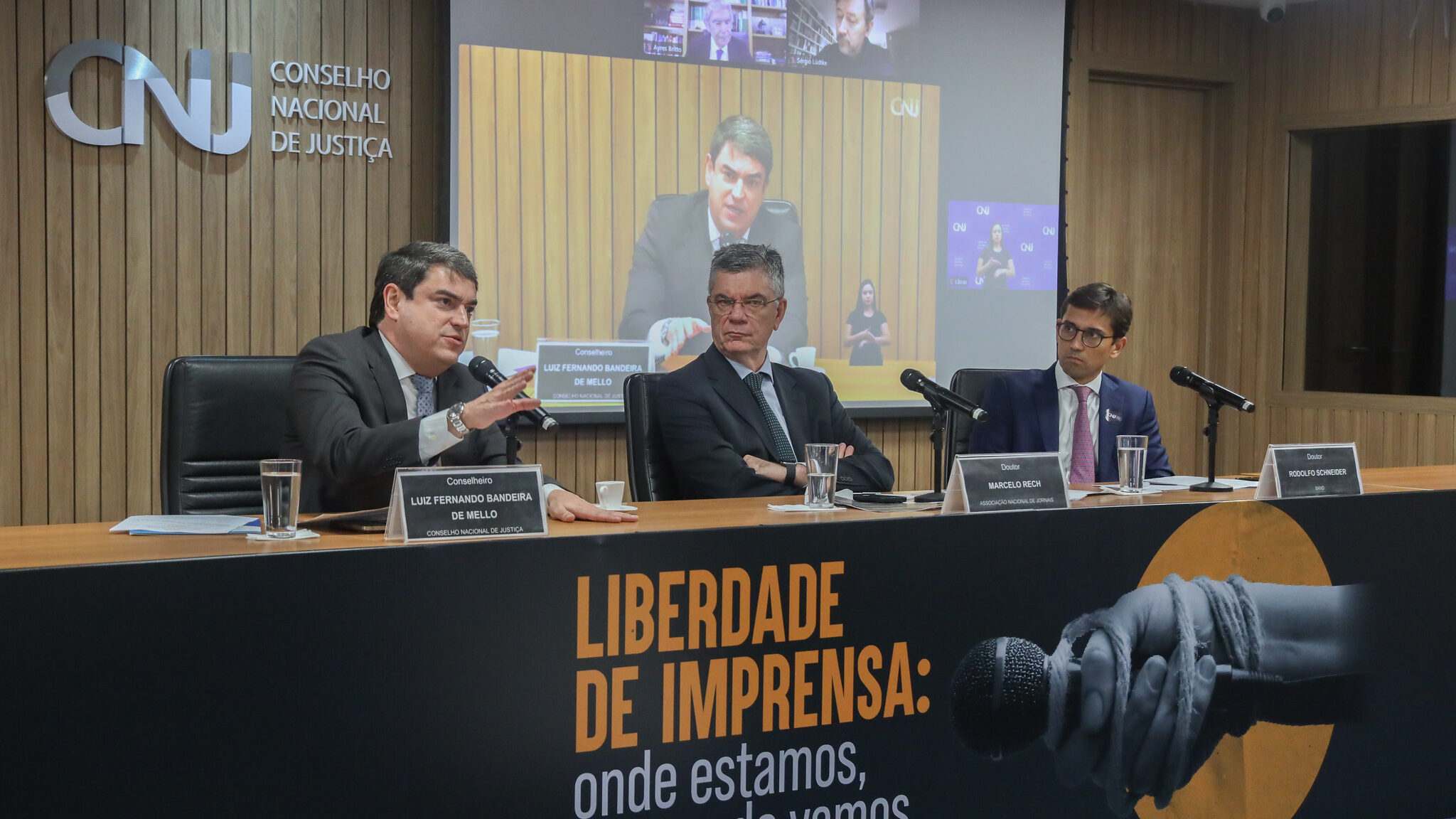 Brasília, 25/09/2023 - Painel 3 - 0 Jornalismo contemporâneo e os desafios da imprensa nos próximos anos" do Seminário "Liberdade de Imprensa"