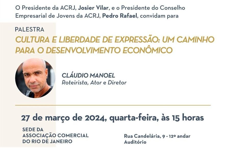 ACRJ debate liberdade de expressão com Claudio Manoel