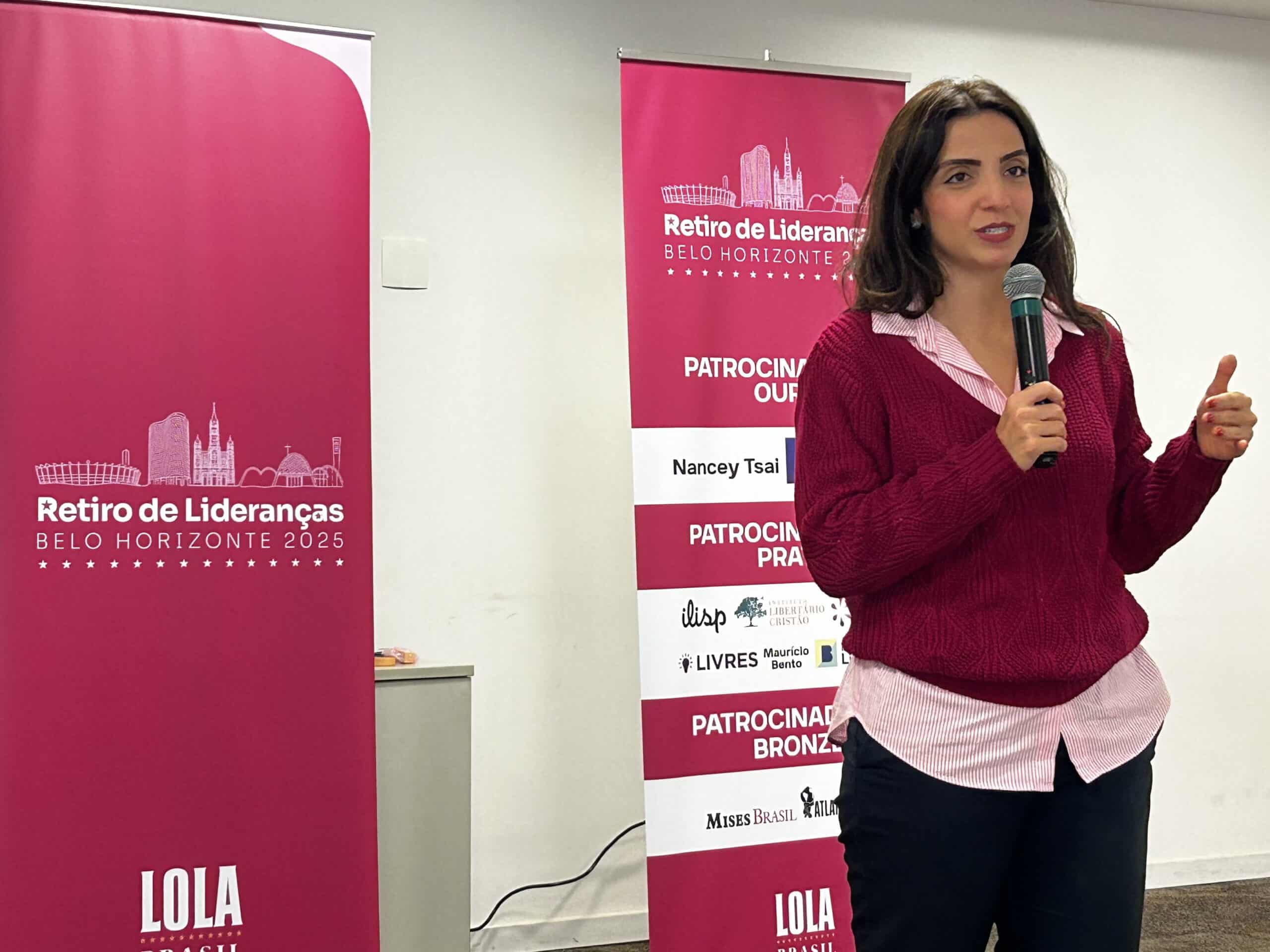 Marcela Trópia no retiro de Lideranças LOLA 2025