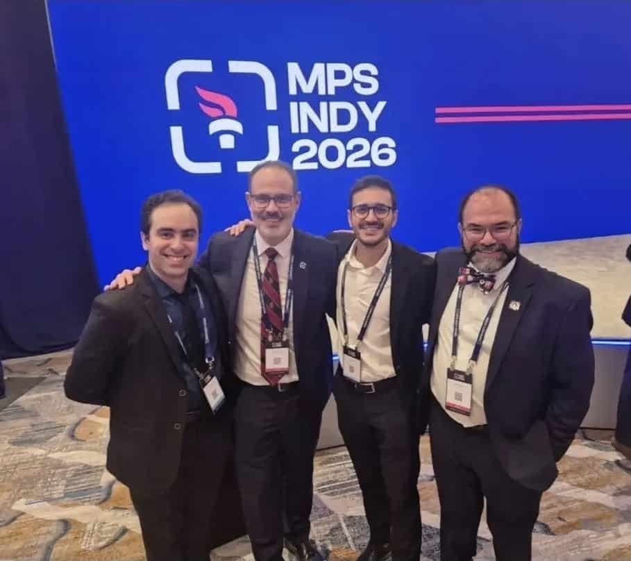 Lucas Berlanza em encontro da Sociedade Mont Pèlerin
